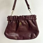 Etienne Aigner Vintage Oxblood Leather Kiss-Lock Purse Burgundy Rare Photo 0