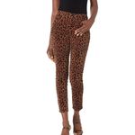 BLANK NYC  Women's Animal Print Corduroy The Reade Skinny Crop Pants 28 Photo 1