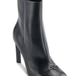 Karl Lagerfeld  Paris Vica Black Patent Leather Dress Booties Photo 0