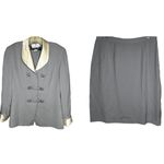 Vintage Sunny Choi‎ Saks 5th Avenue Skirt Set Gray Size 12 Photo 1