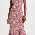 Rhode Lulani Midi Dress in Pink Floral Trip Mini Size 2 Photo 0
