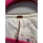 Free People  White Embroidered Blouse Woman’s Size Large Small Stain Photo 8