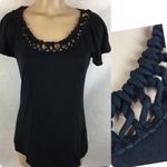 Banana Republic  SET Black Tee & Print Shorts S M Photo 9