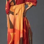 Farm Rio Pleated Wrap Front Kaftan Dress, Size S Photo 3