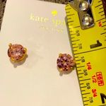 Kate Spade  Light Rose ‘Rise and Shine’ Pink and Gold Earrings Photo 4