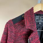 Lucky Brand Women’s Small Slouchy Long Moto Tweed Knit Zip Jacket Biker Modern Photo 7