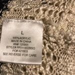 Pink Rose  Women’s Cardigan Sweater Shrug Cream & Black Size Large‎ Photo 4