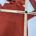 Ronny‎ Kobo Dress Womens Medium Orange Cut Out Knit Twisted Sweater Mock Neck Photo 9