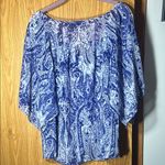 Unique spectrum Blue Patterned Women's Top Photo 3