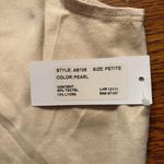 A'nue Thin Strap Tank Top Stretchy Pearl Women's Size Small Made in USA NWT Photo 5