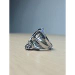 Silver Split Skull With Fangs Size 8 Photo 3