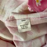 Big Bud Press Lazy Daisy Unisex Polo Soft Cotton Pink Floral USA Made Small Photo 7