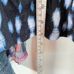 Aria  A Cardigan Blue Open Front Lace Animal Print Long Sleeve Womens Sz XL Gyaru Photo 6