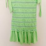 Y2K ASOS DESIGN Womens Dress Size‎ 2 Green Smocked Ruffle Coquette Fairy Summer Photo 3