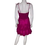 Adrianna Papell Women’s Soft Skirt Taffeta Mini Dress In Pink Sz 8 Photo 3