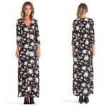 Stillwater  3/4 Sleeve Button Front Floral Dress Photo 1