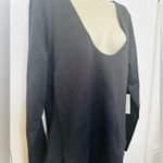 Good American Scuba Scoop Neck Snap Bodysuit Long Sleeve Black Womens size 4XL Photo 5