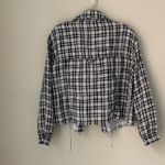 ZARA  Shacket Plaid Textured Overshirt Photo 3