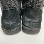 Minnetonka  black suede boots‎ shearling lined size 6 Photo 8