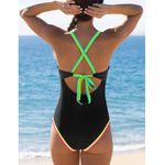 NWT Popvil One Piece Swimsuit Medium Black Photo 1