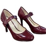 Calvin Klein  Merlot Patent Leather Jocey Heels Sz 6M Photo 5
