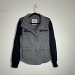 LA Hearts Black Gray Cargo Zip Up Hoodie Hybrid Jacket Size Medium Photo 2