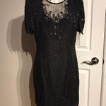 Laurence Kazar Vintage Beaded Midi Dress Embellished Photo 0