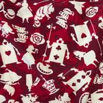 LuLaRoe  Disney Alice in Wonderland Silhouettes Red Leggings Pants Tall & Curvy Photo 2