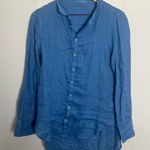 CP Shades - Romy Blouse Blue Linen Size XS Photo 0