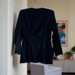 Rampage Vintage Black Crushed Velvet Blazer. Glam Holiday Party 80's 90's Size M Photo 1