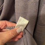 Misook Jacquard Knit Open Front Jacket Belted Pockets Khaki Grey Purple Camo L Photo 8