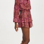 MISA Los Angeles Teya Mini Dress Septima Tapestry Chiffon Womens XS Photo 5