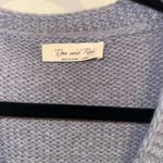 Cozy Blue Cardigan with Daisy Embellishments Size L Photo 3