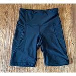 Old Navy  black powersoft high rise pocket side biker short small Photo 8