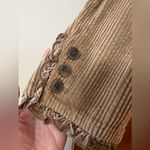 J.Jill  Denim Ruffle Trim Corduroy Jacket Unique Buttons Pockets Vintage Large Photo 11