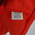 Krisa  Orange Smocked Strapless Tiered Ruffle Mini Dress Size L Made in USA Photo 3