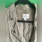 American Eagle CLEARANCE Army Green longline Utility Vest Small Photo 2