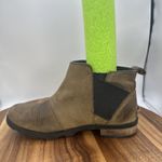 Sorel Emelie Chelsea Ankle Boots Bootie Brown Leather Waterproof Women's 8 Photo 5