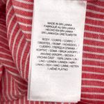 Ralph Lauren Lauren  XL Linen Red White Striped Short Sleeve Tie-Front Shirt‎ Photo 8