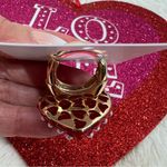 Betsey Johnson Heart Beaded Bling Stretch Heart Ring Photo 4
