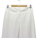 St. John Collection White Plaid Textured Pants Size 4 Fashion Fit USA Made VTG Photo 3