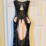 Elegant Black Lace Gown Size 2 Photo 2