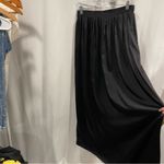 BCBGMAXAZRIA Stunning Y2K style BCGG black silky super long whimsigoth maxi skirt elastic Photo 4