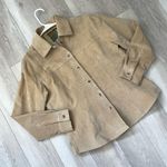 AMI Leather Shacket Jacket suede womens Tan (medium) vintage western americana Photo 0