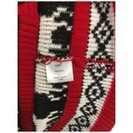 Merry Christmas Womens Size Small Cardigan Knit Sweater Holiday Long Sleeve Red Photo 7