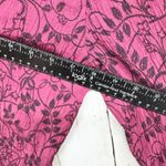 Dressbarn Shirt Women Chest 36" Red Paisley Collared Long Sleeve Button Down Size L Photo 2