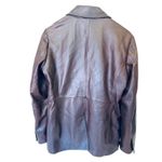 Quince 100% Leather Blazer Brown Women's SIZE L 100% AUTHENTIC Size L Photo 2