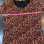 Laura Ashley Vtg ‎ Shirt Womens Medium Petite MP Geometric Stretch Comfort Preppy Photo 7