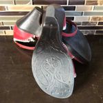 Hush Puppies  Messina red crochet Wedge heels women’s‎ Size 6.5 Photo 6