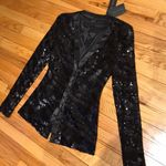 Rachel Zoe Designer Tuxedo Sequins Jacket Club Formal Photo 4